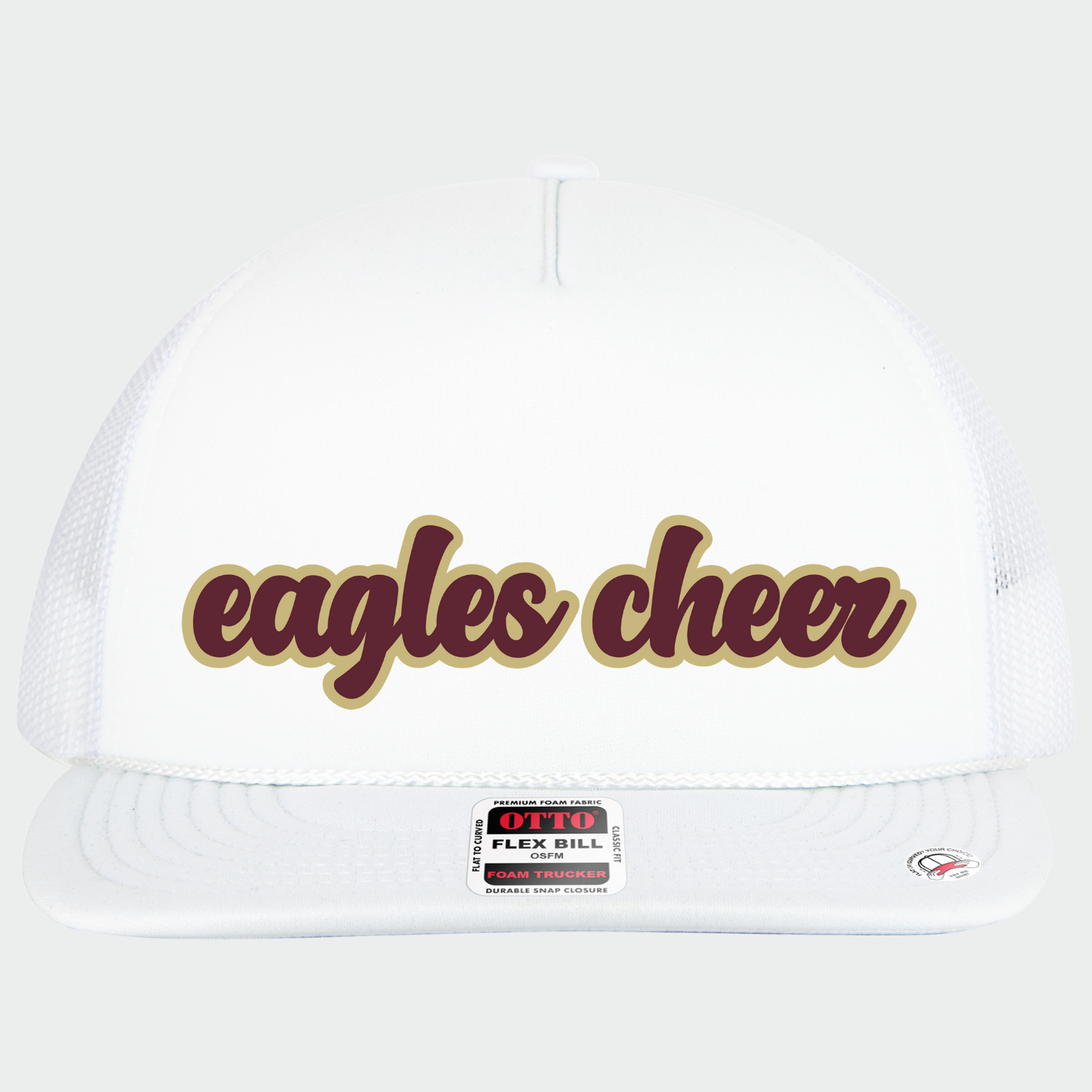 NAYCHEER: Eagles Cheer Mom Flex-Bill Trucker Hat