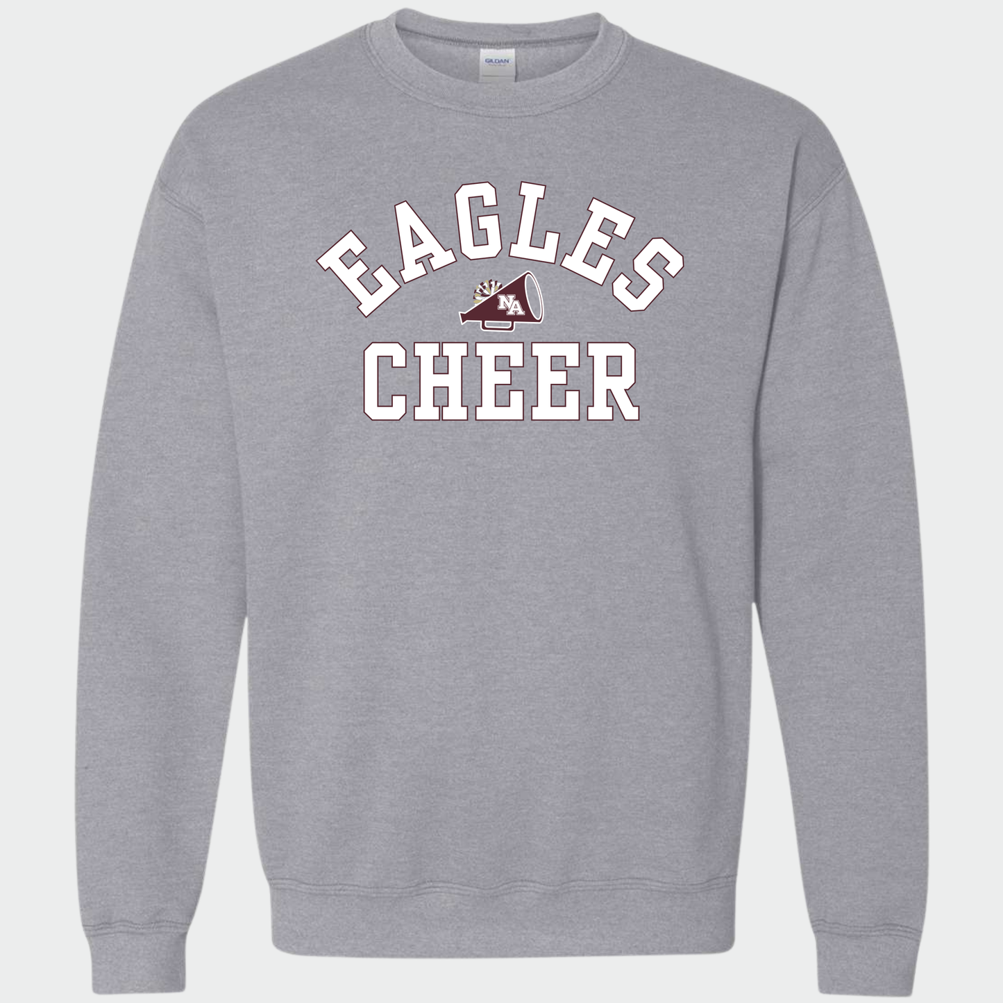 NAYCheer: Eagles Cheer Megaphone Crew Sweatshirt
