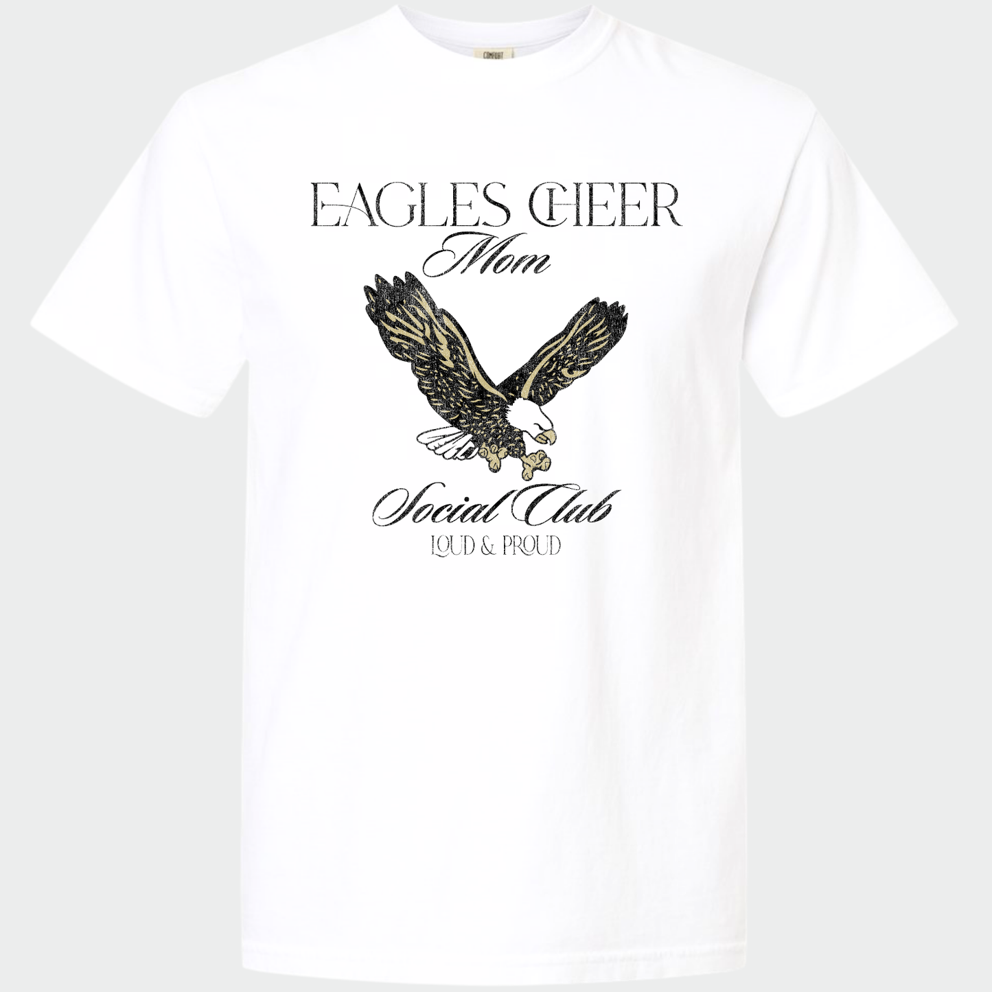 NAYCHEER: Eagles Cheer Mom Social Club T-Shirt
