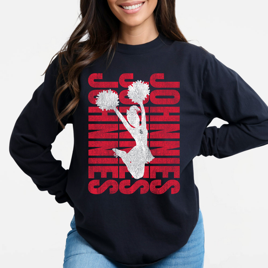 JYAA: Johnnies Cheerleader *distressed* Long Sleeve T-Shirt