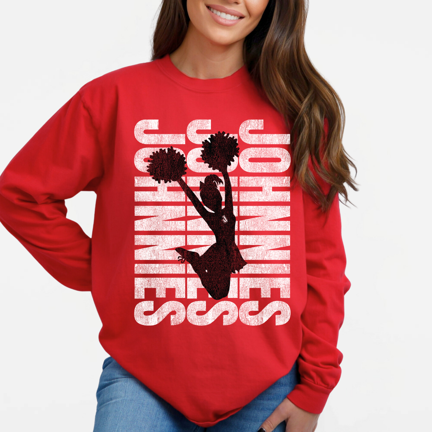 JYAA: Johnnies Cheerleader *distressed* Long Sleeve T-Shirt