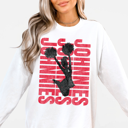 JYAA: Johnnies Cheerleader *distressed* Sweatshirt