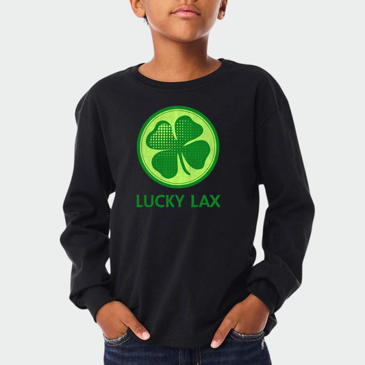 LuckyLax: *distressed graphic* 6oz Heavyweight Long Sleeve T-Shirt