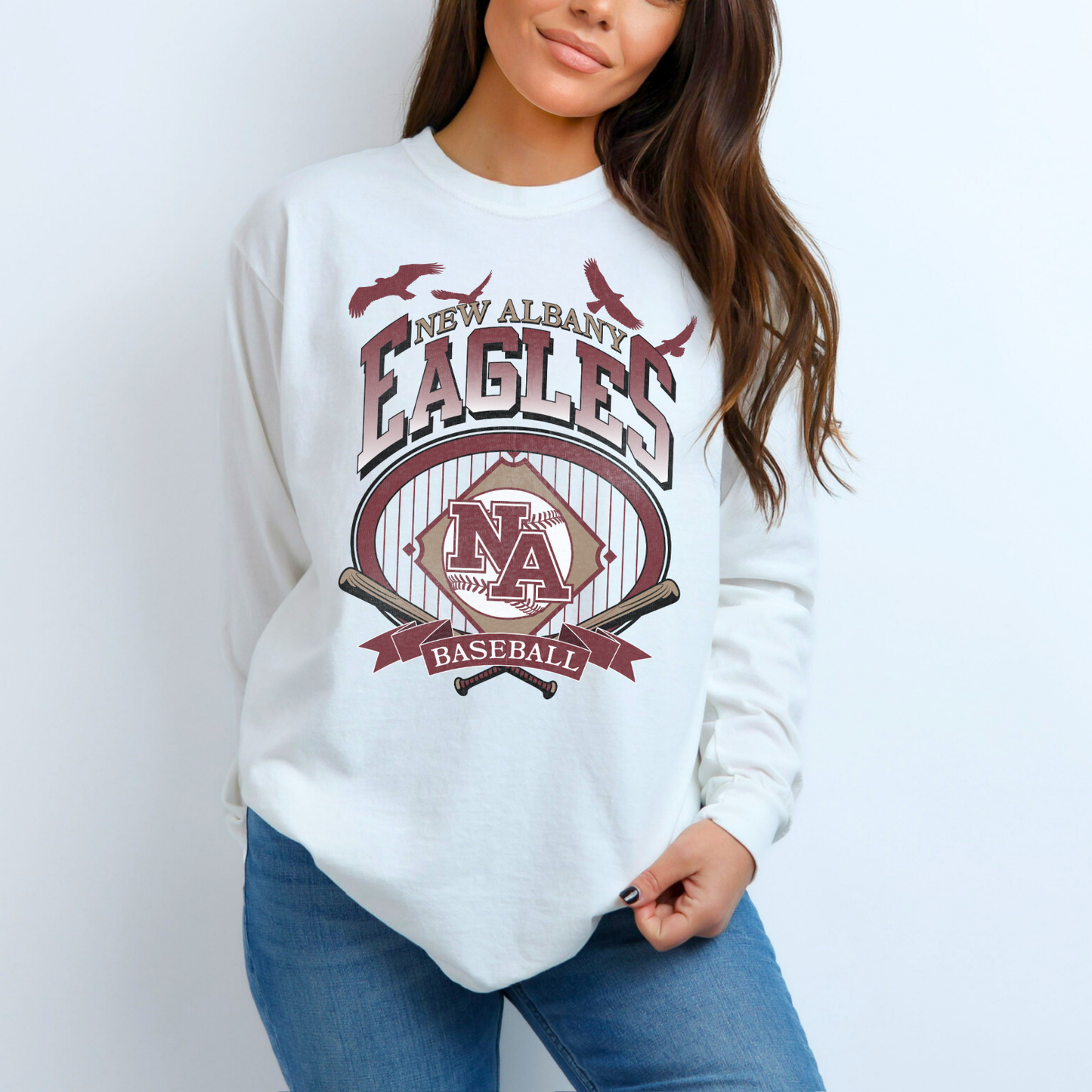 Vintage Collection: Eagles Baseball Long Sleeve T-Shirt