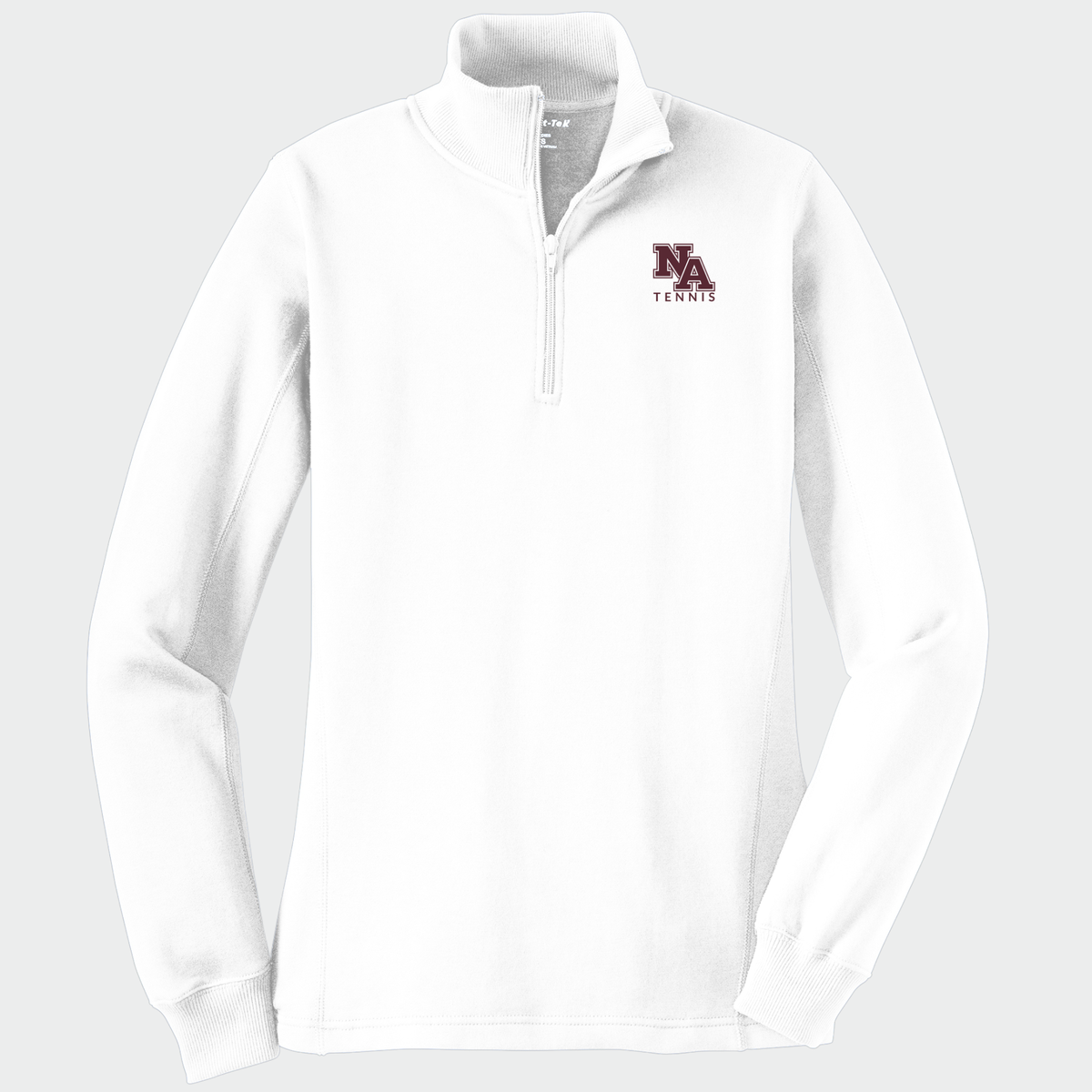 NATennis: NA Tennis, Embroidered, Women's Quarter-Zip Sweatshirt