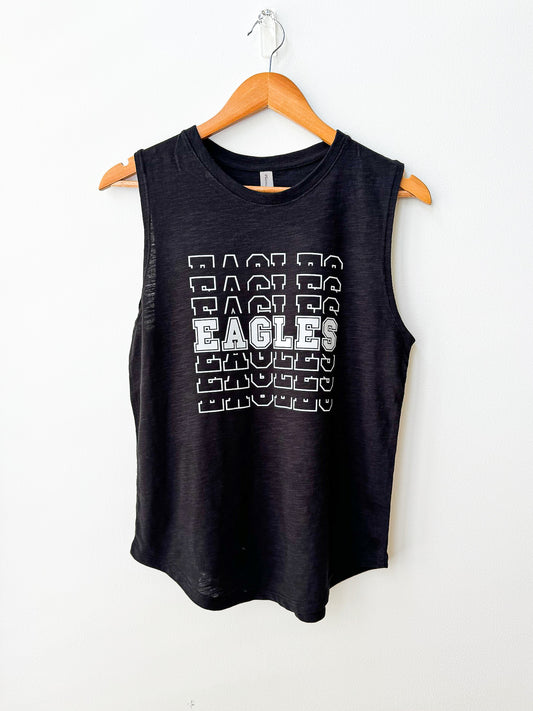 Eagles Echo Print Muscle Tank