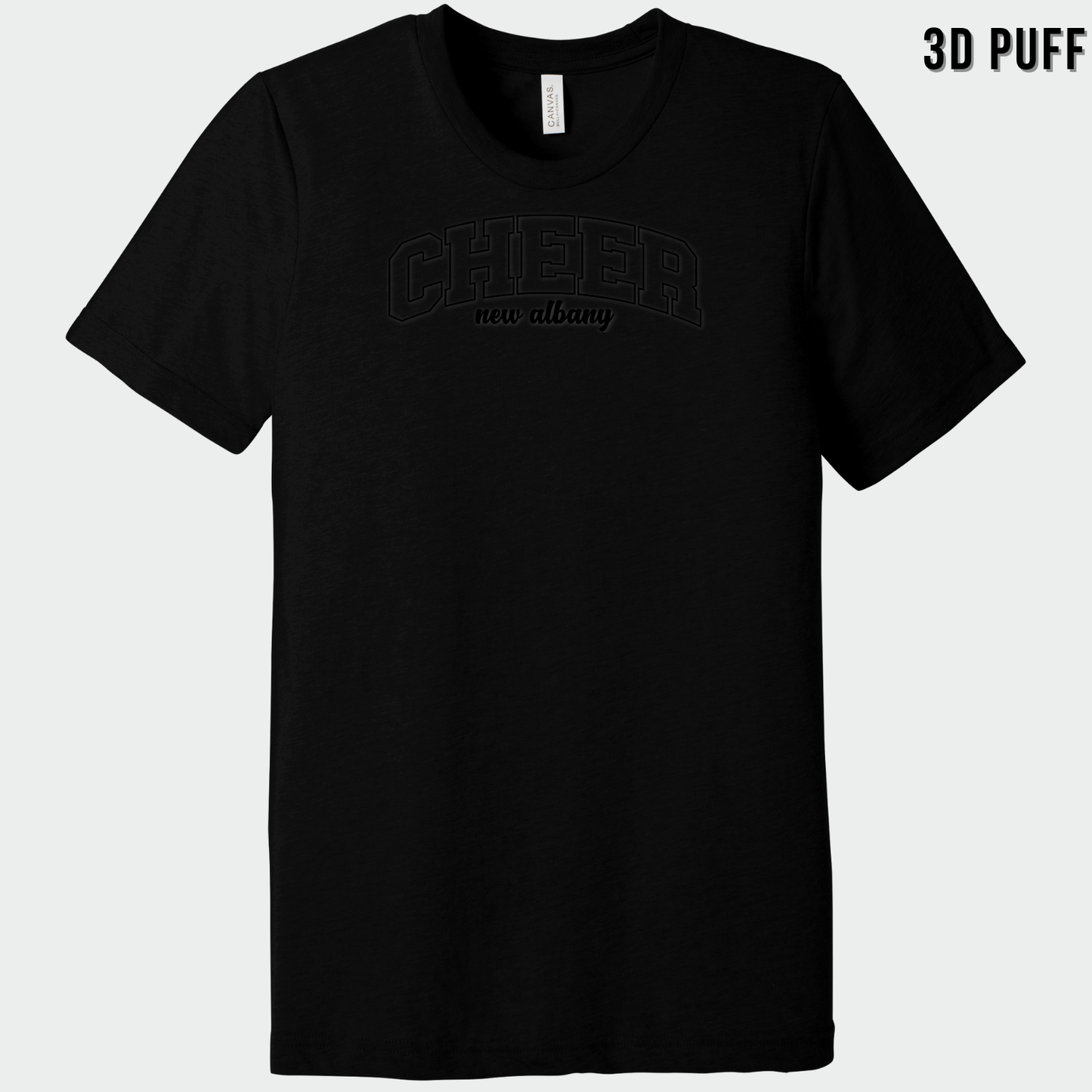 NAYCHEER: Cheer New Albany *Puff Printed* Blended T-Shirt