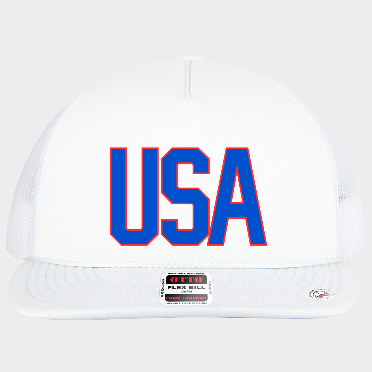 PATRIOTIC: USA Foil Flex-Bill Trucker Hat