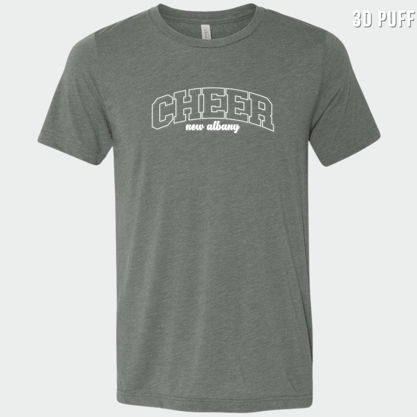 NAYCHEER: Cheer New Albany *Puff Printed* Blended T-Shirt