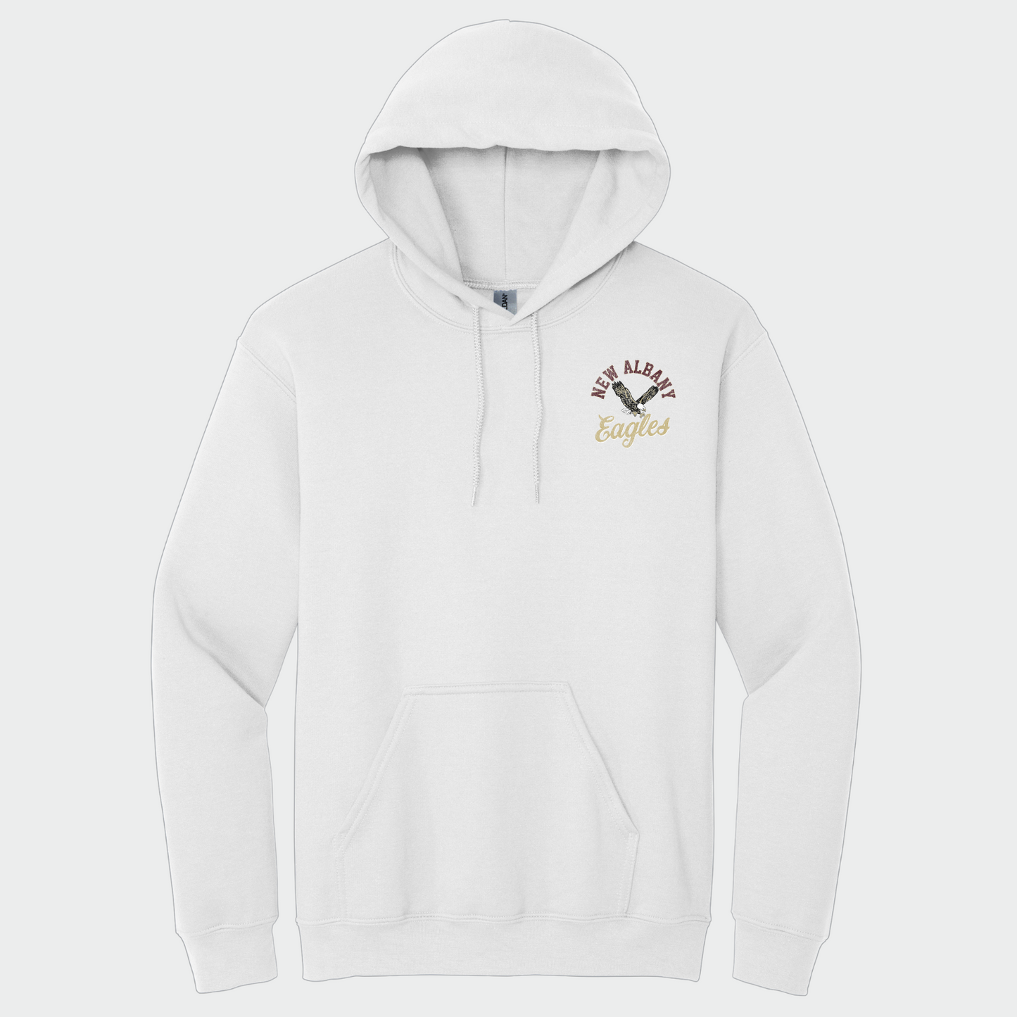 NAPTO: New Albany *Distressed Print* Collage Youth Hooded Sweatshirt