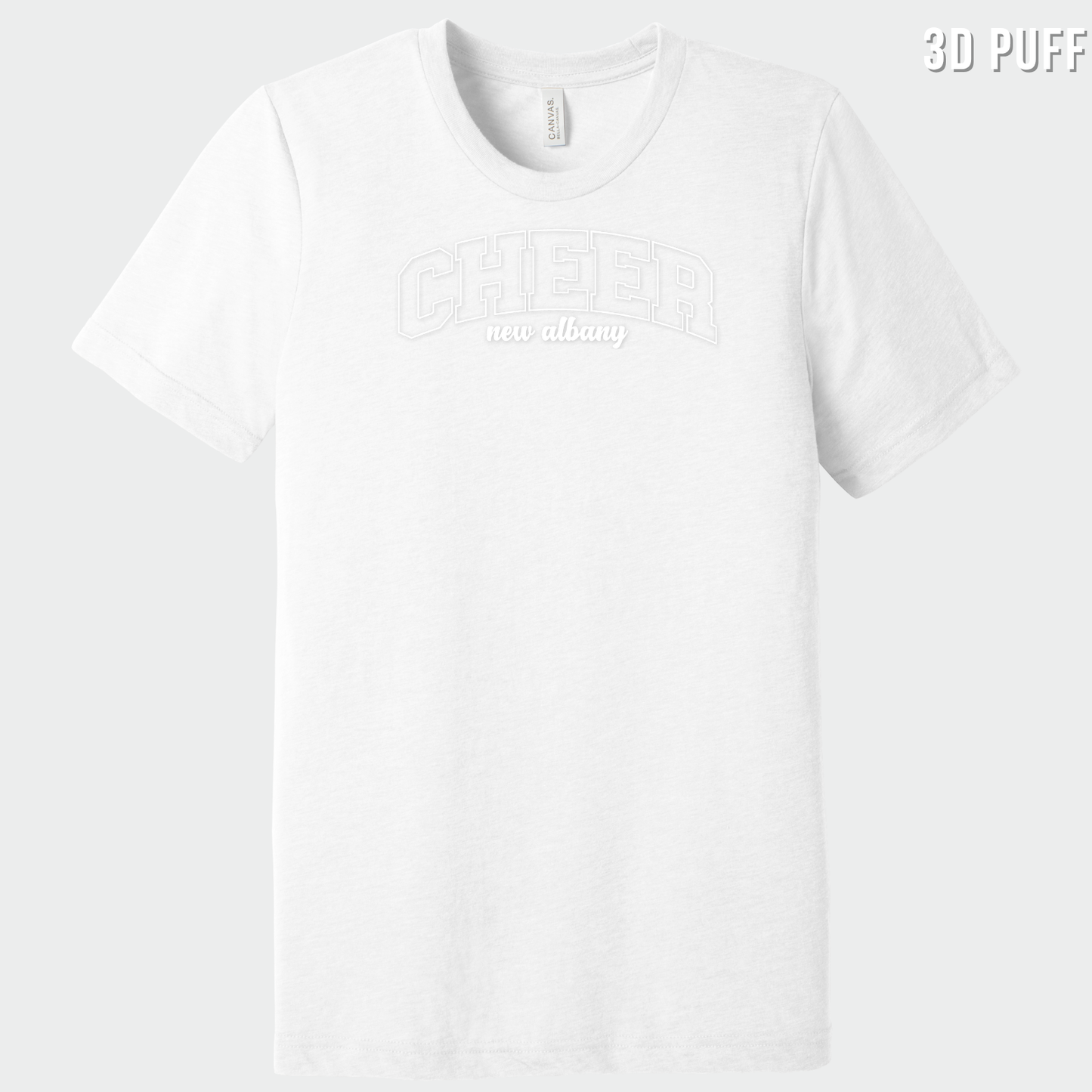 NAYCHEER: Cheer New Albany *Puff Printed* Blended T-Shirt