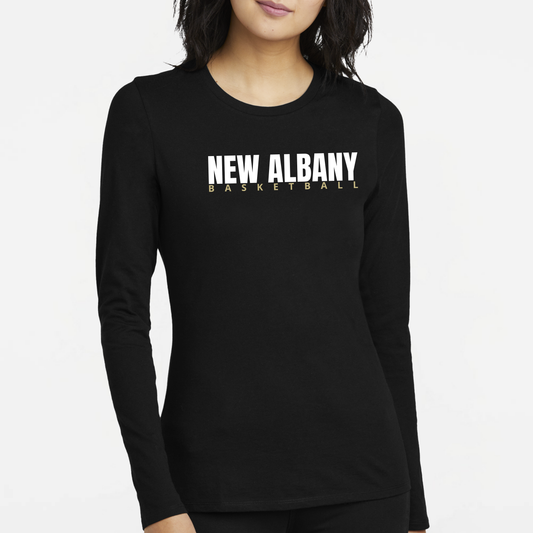 NAGTB: New Albany Basketball, Women's CVC Long Sleeve Tee
