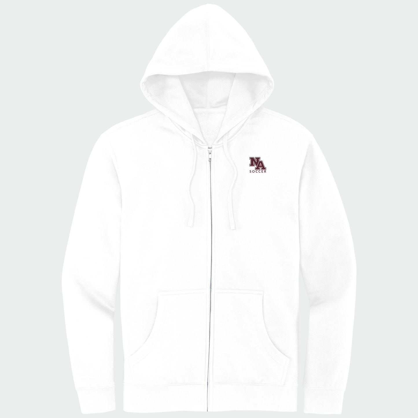 NAGS: NA Soccer, Embroidered, Full-Zip Hooded Sweatshirt