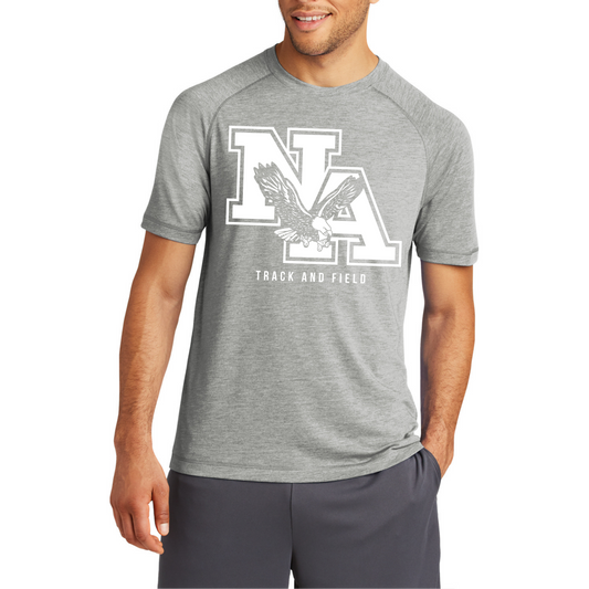 NA Track & Field: Raglan Triblend Wicking T-Shirt