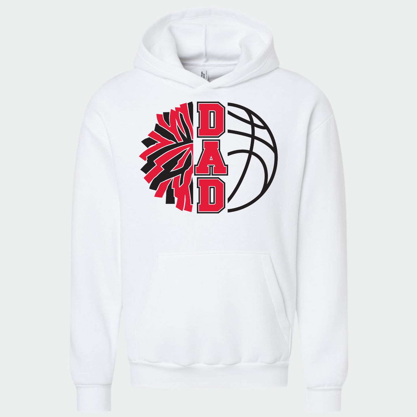 JYAA: Basketball Cheer Parent Hooded Reflex Fleece Hooded Sweatshirt