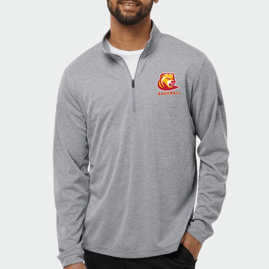 BRUINS: Bear Adidas Tech Quarter Zip Pullover