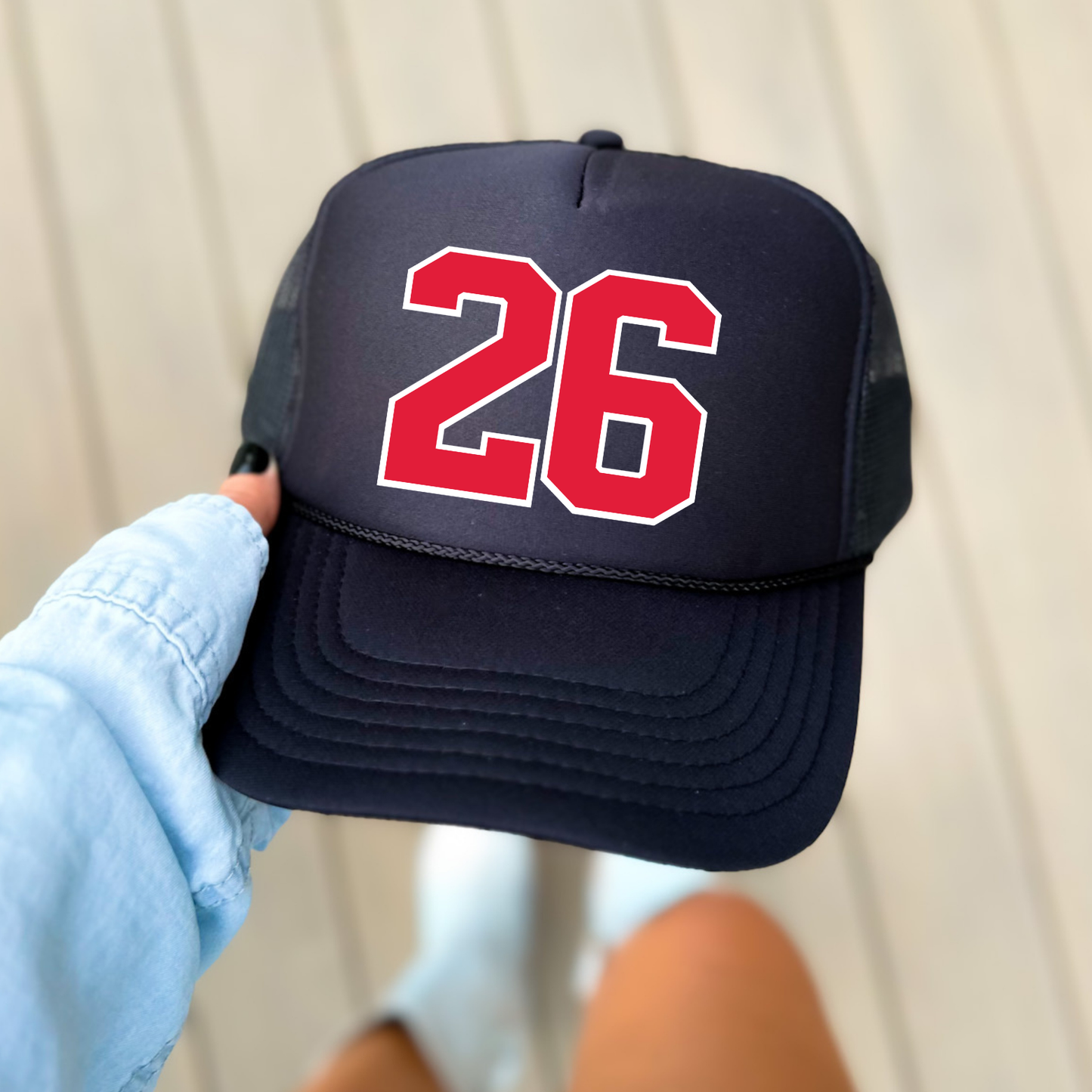 JYAA: Colorblock *custom* Number Trucker Hat