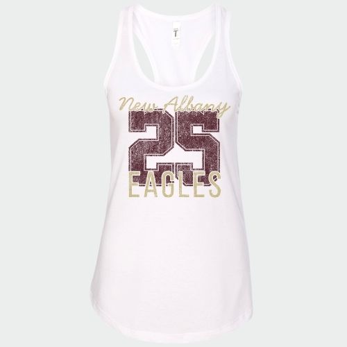 Number Shop: New Albany Eagles Number Women's Racerback Tank Top *personalized*