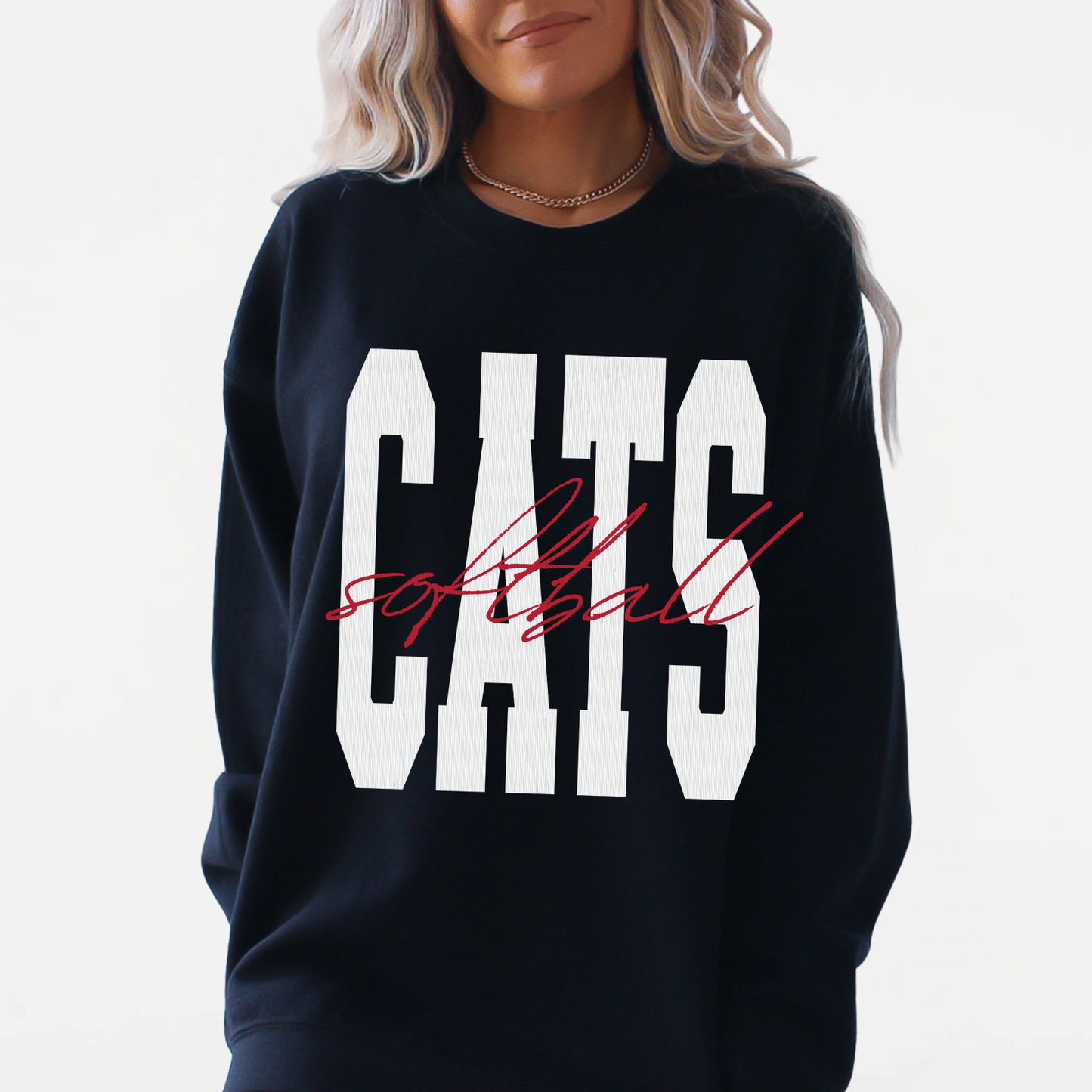 Westerville South: Cats Softball Crew Sweatshirt