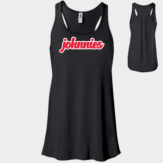 JYAA: Johnnies Chunky Script Women's Flowy Tank Top