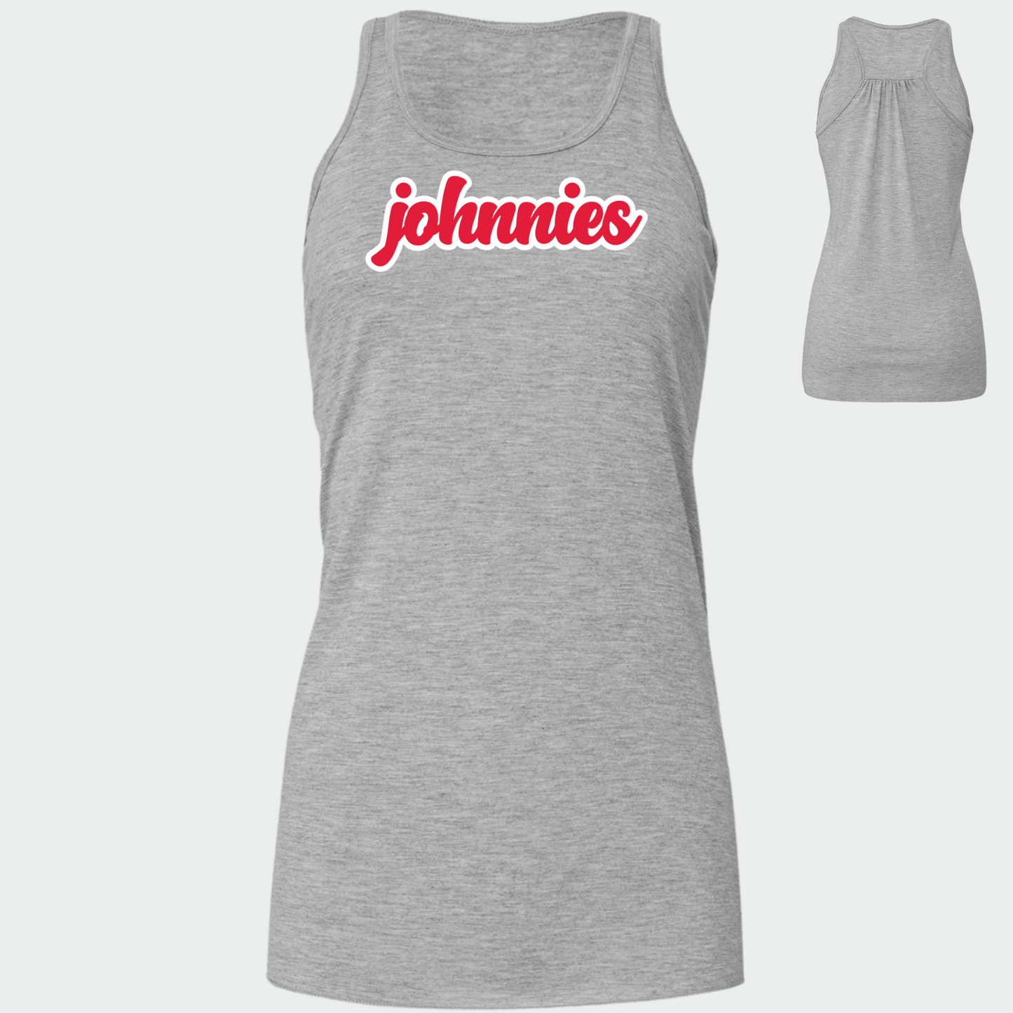 JYAA: Johnnies Chunky Script Women's Flowy Tank Top