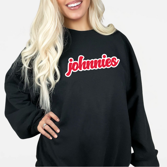 JYAA: Johnnies Chunky Script Crew Sweatshirt