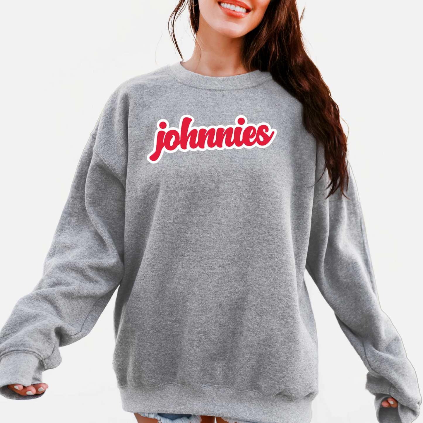 JYAA: Johnnies Chunky Script Crew Sweatshirt