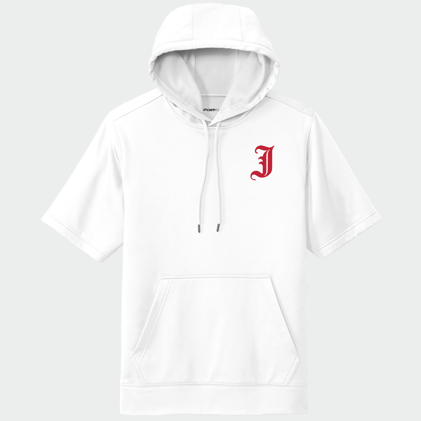 JTB: Old English J Short Sleeve Hooded Tech Sweatshirt