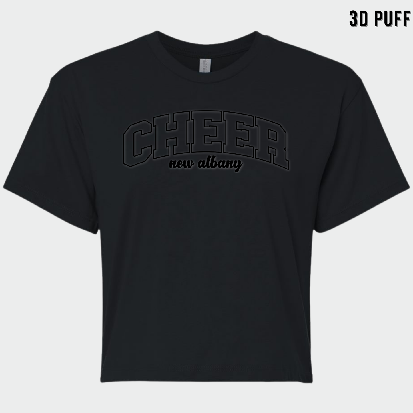 NAYCHEER: Cheer New Albany *Puff Print* Women's Crop Top
