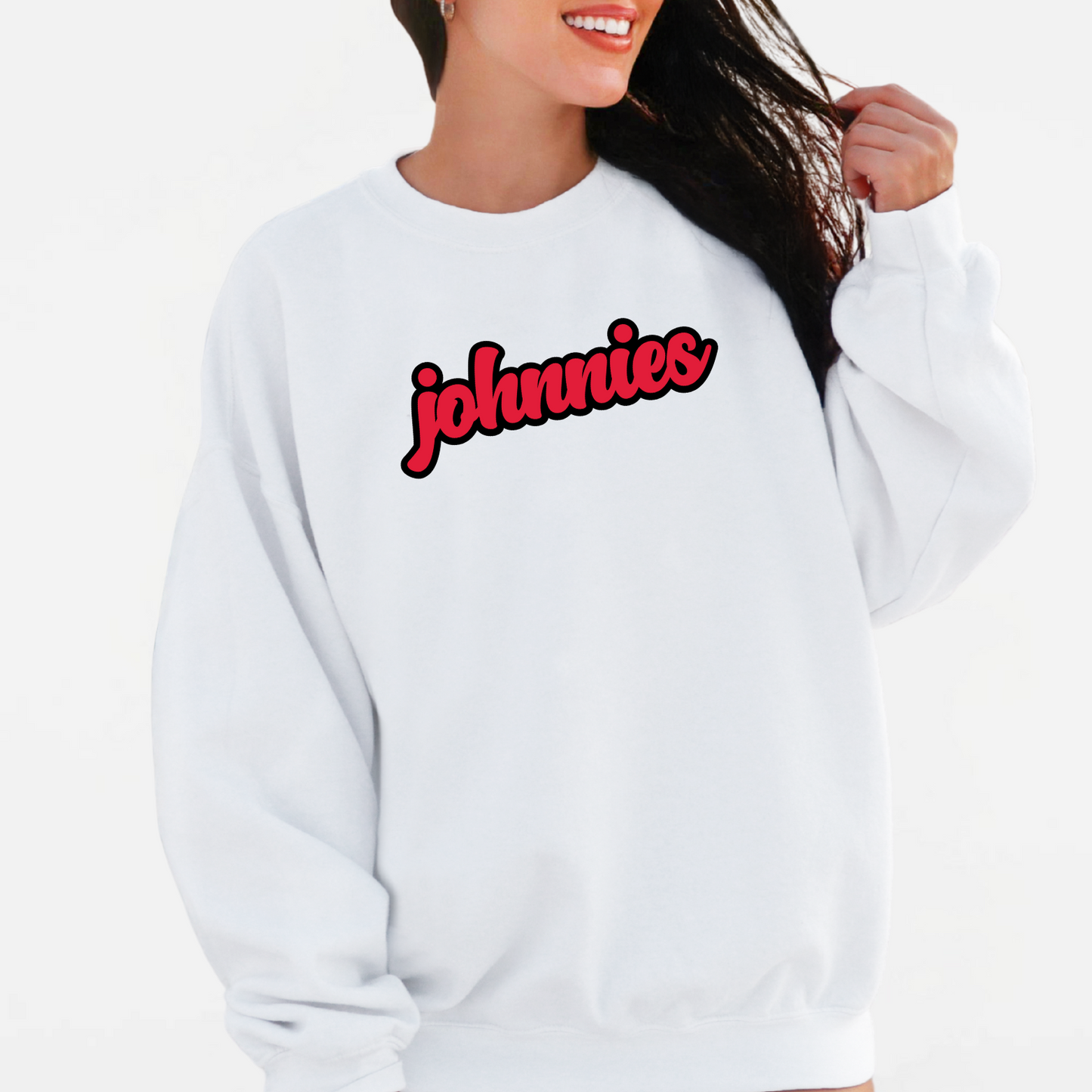 JYAA: Johnnies Chunky Script Crew Sweatshirt