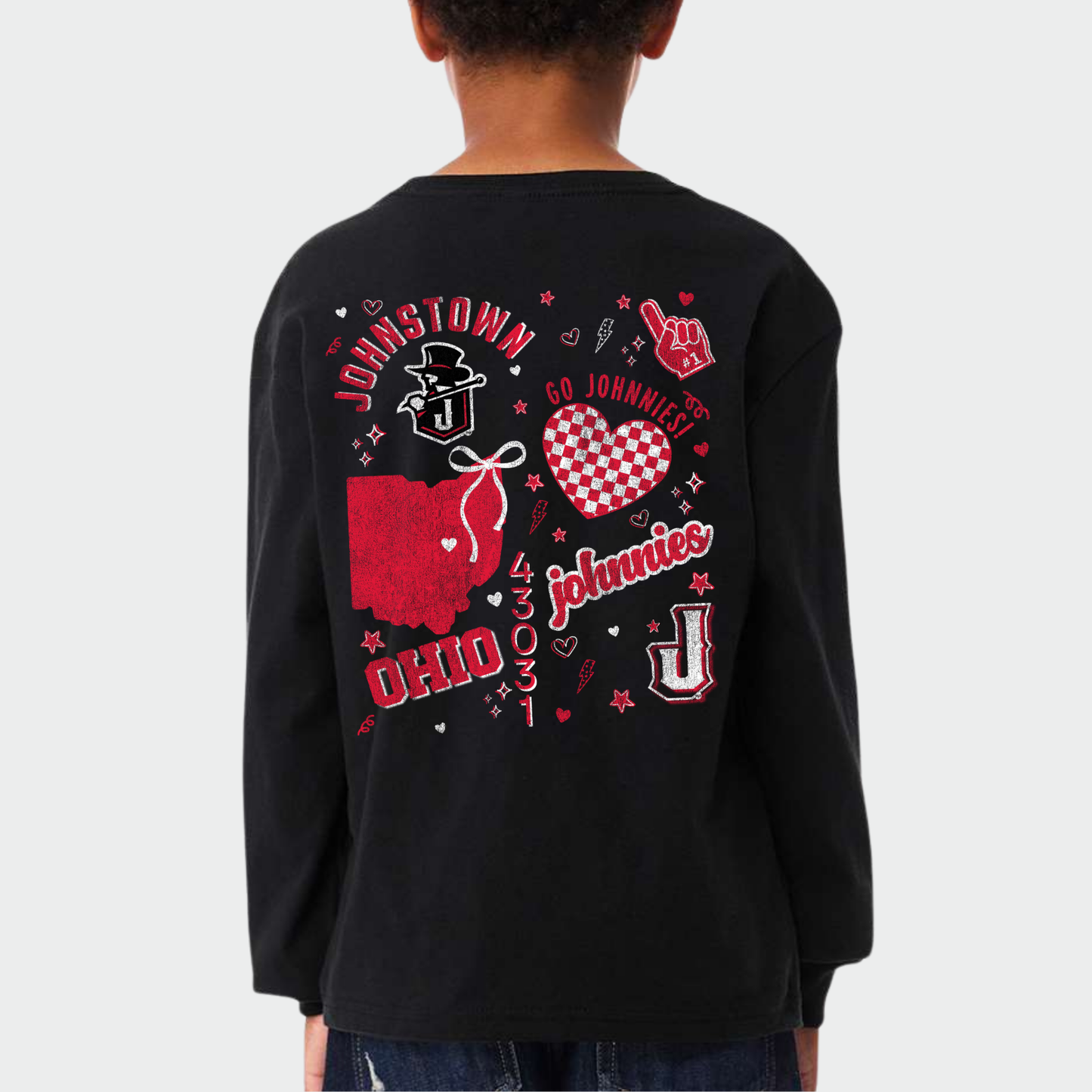 JYAA: Collage Print 6oz Heavyweight Long Sleeve T-Shirt