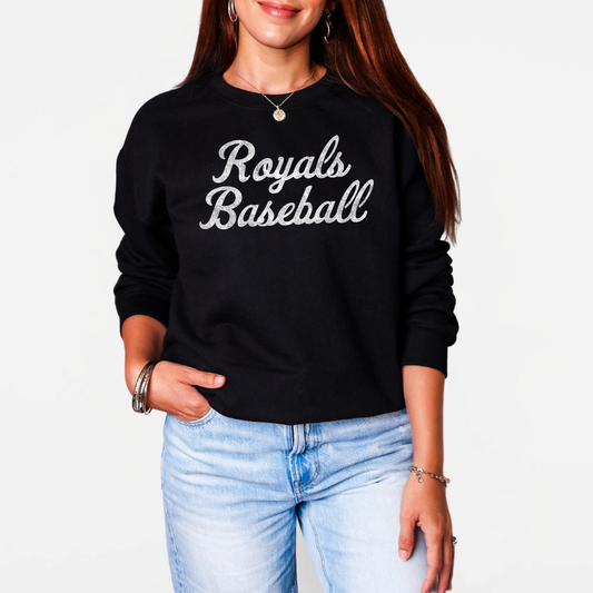 TCR: Royals Baseball Script, Crew *Distressed Print*