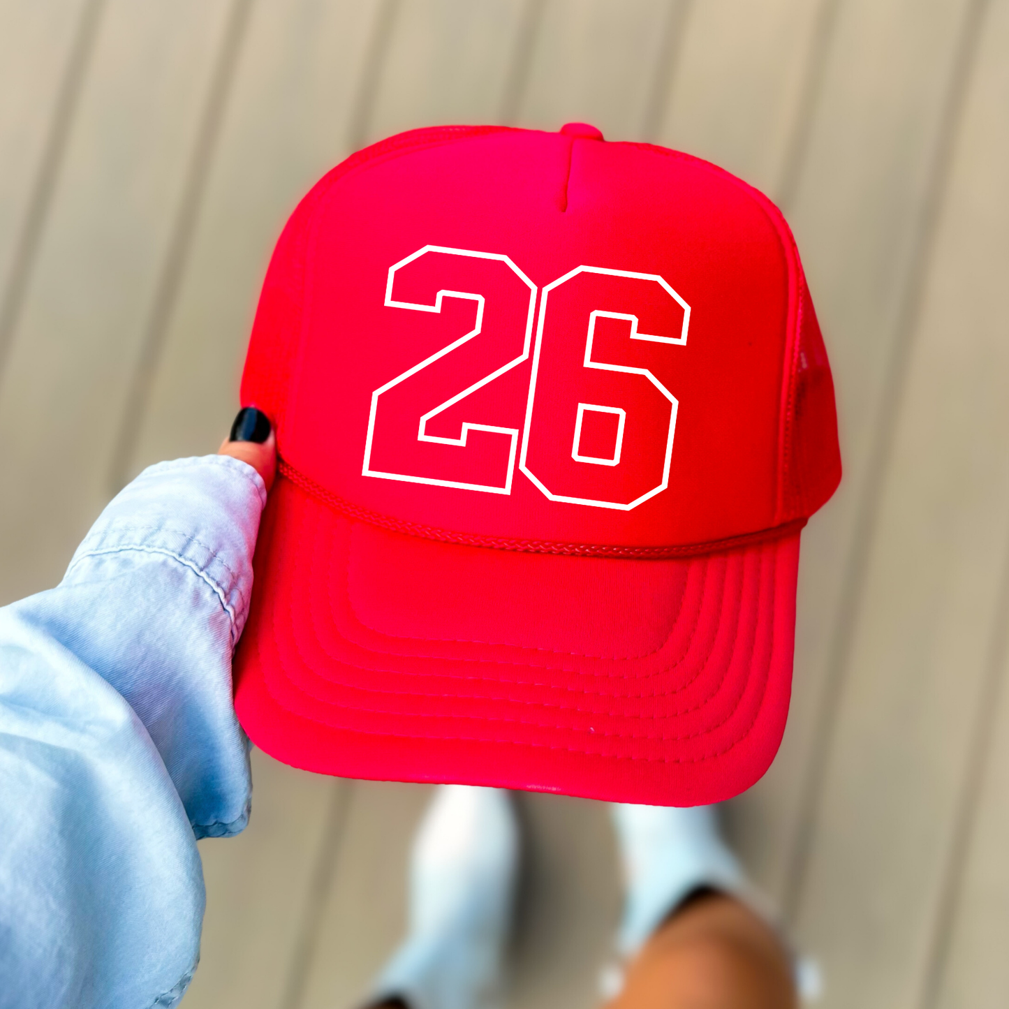 JYAA: Colorblock *custom* Number Trucker Hat