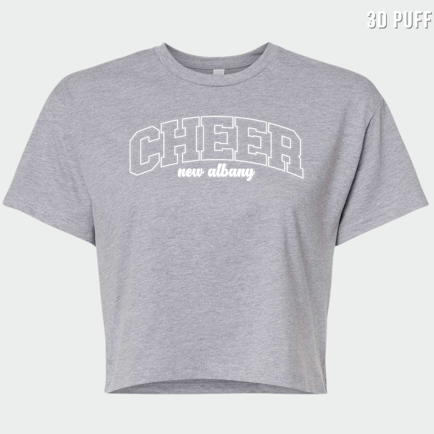 NAYCHEER: Cheer New Albany *Puff Print* Women's Crop Top