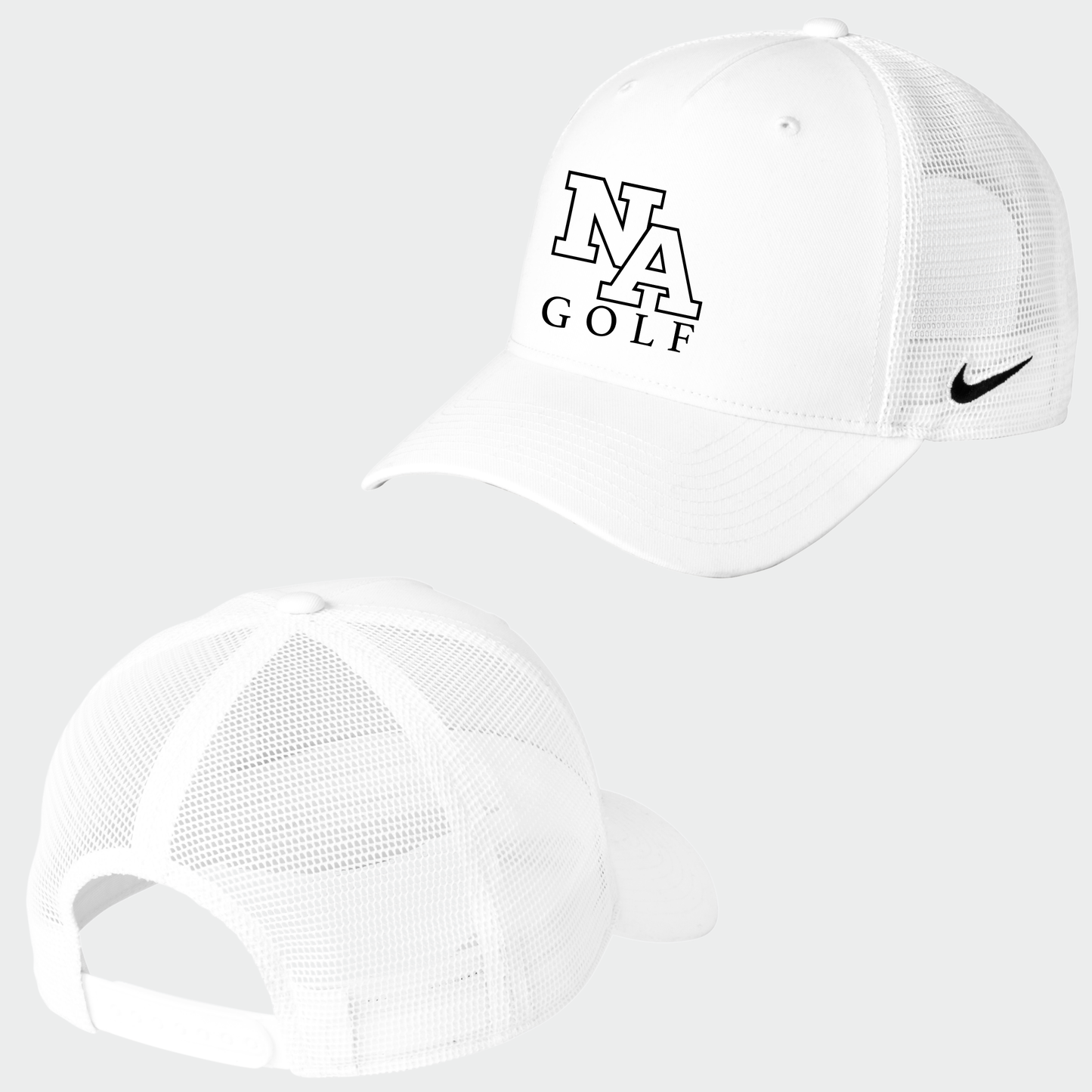 NAGolf: Embroidered, Nike Structured Trucker Hat