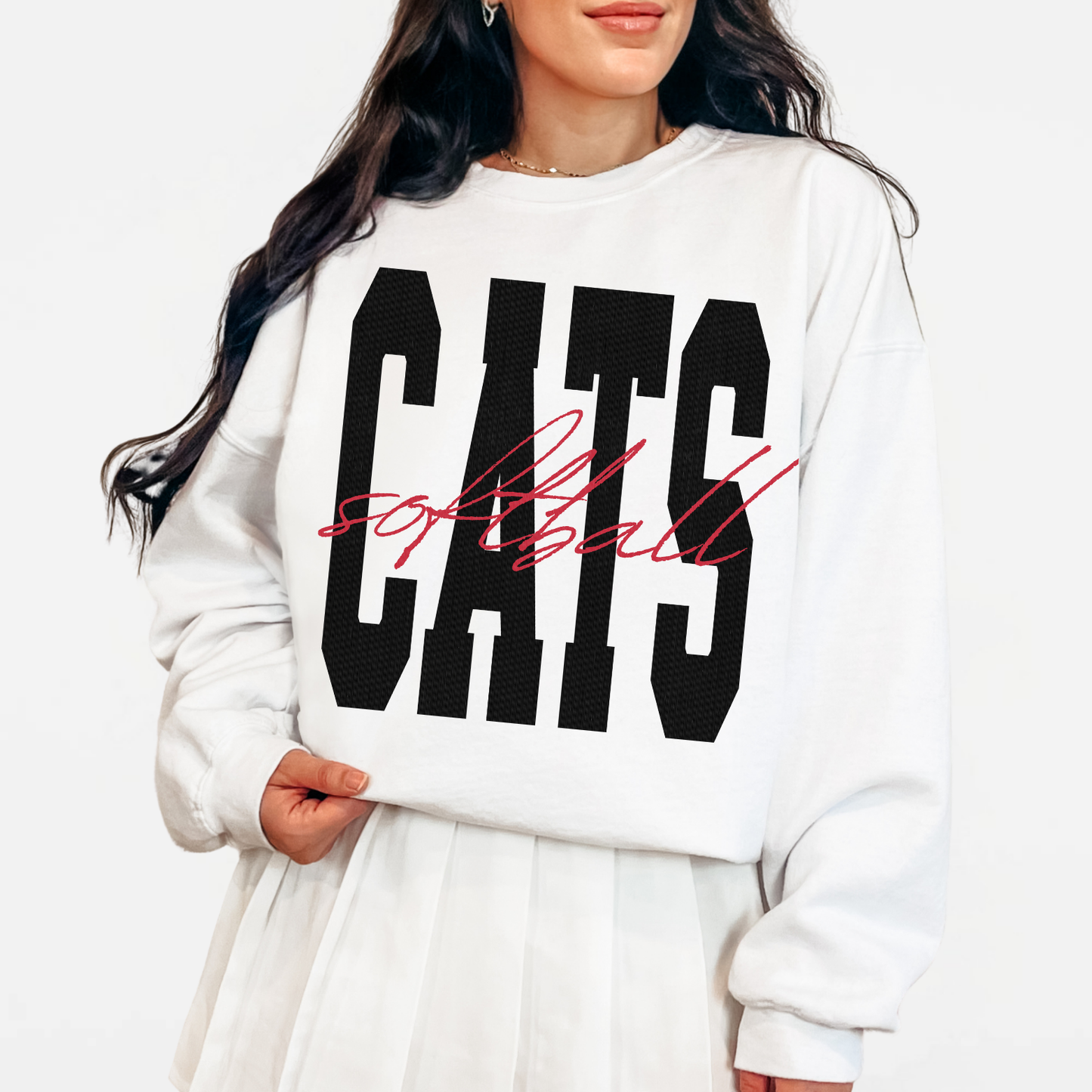 Westerville South: Cats Softball Crew Sweatshirt