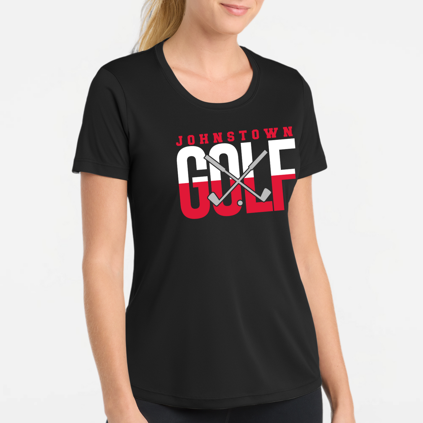 JYAA: Johnstown Golf Women's Scoop Neck Tech T-Shirt