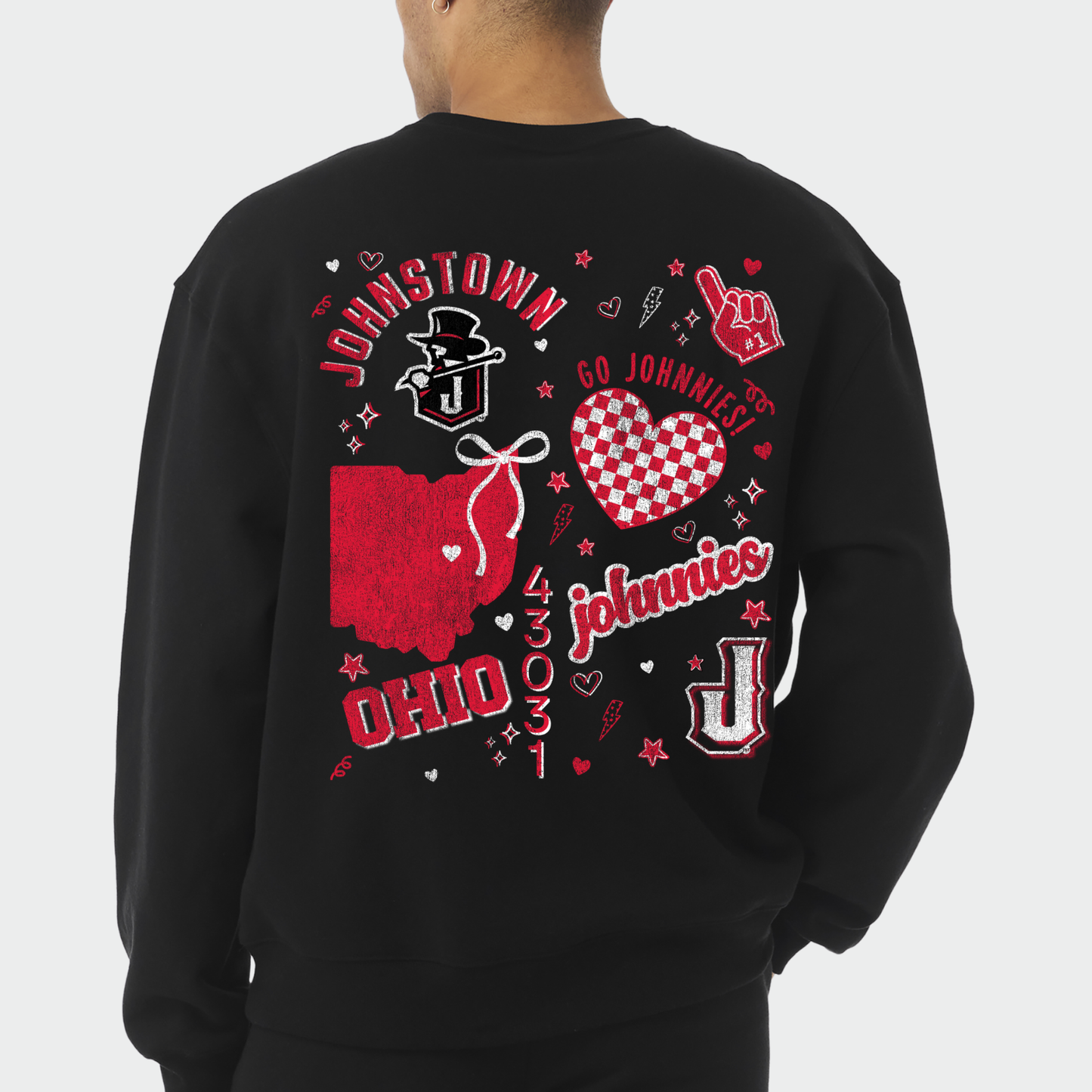 JYAA: Collage Print 10oz Heavyweight Sweatshirt