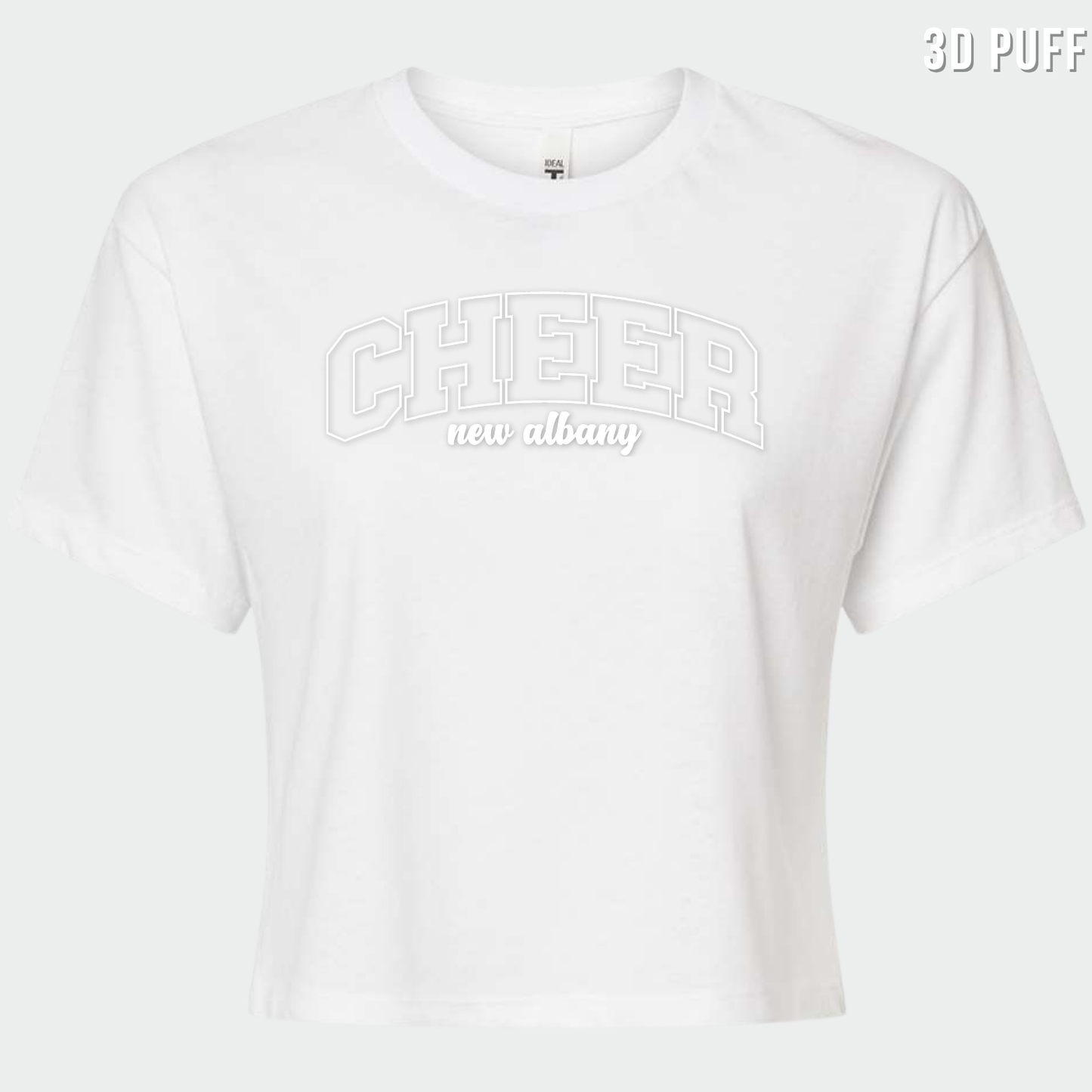 NAYCHEER: Cheer New Albany *Puff Print* Women's Crop Top