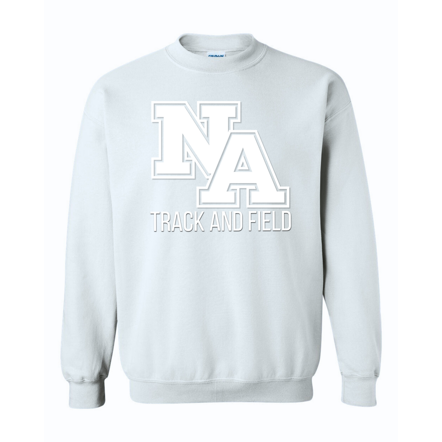 NA Track and Field: 3D-Printed Monochrome Crew Sweatshirt