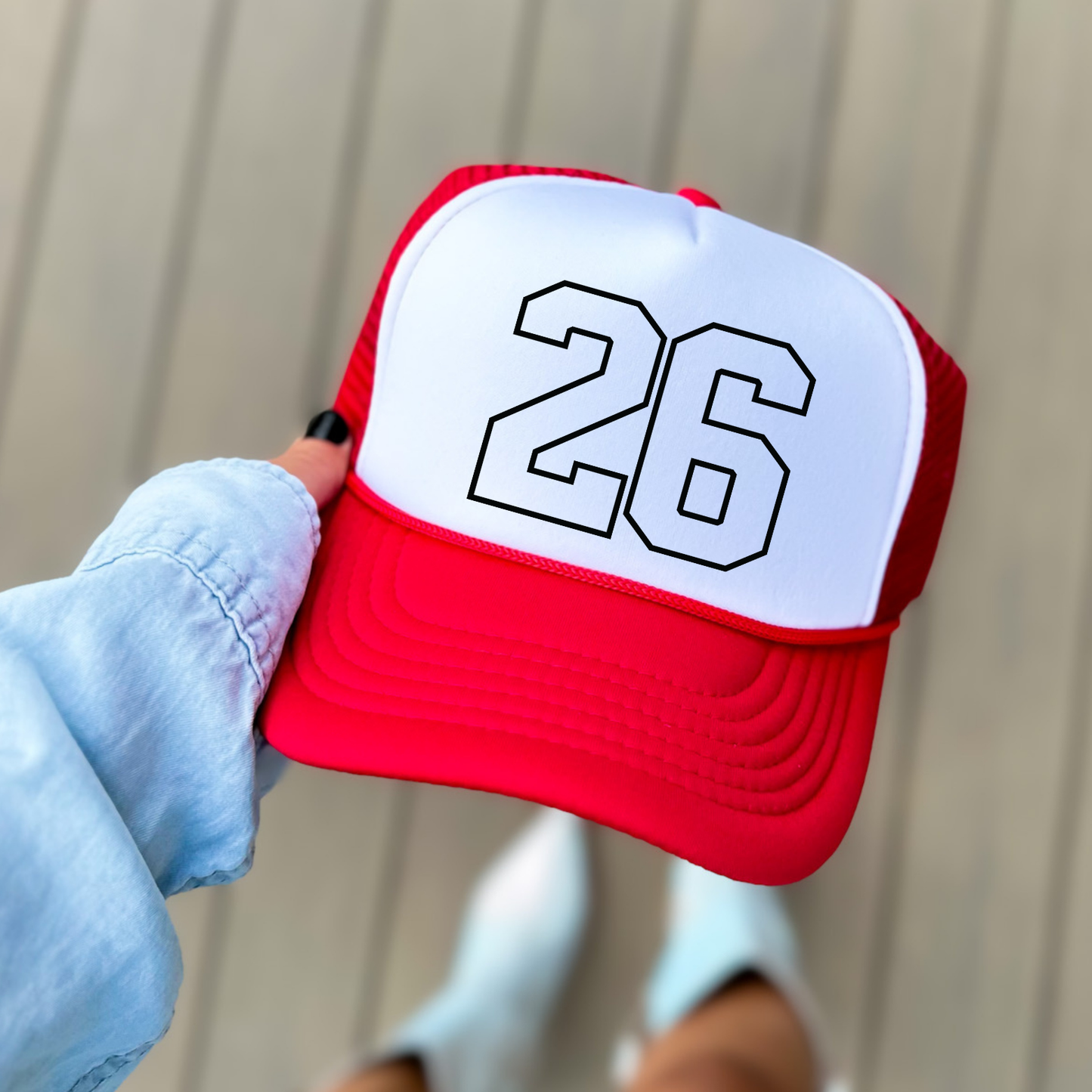 JYAA: Colorblock *custom* Number Trucker Hat