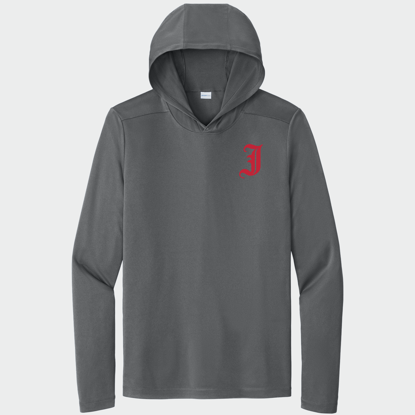JTB: Old English J Long Sleeve UV Pro Hooded Tech T-Shirt