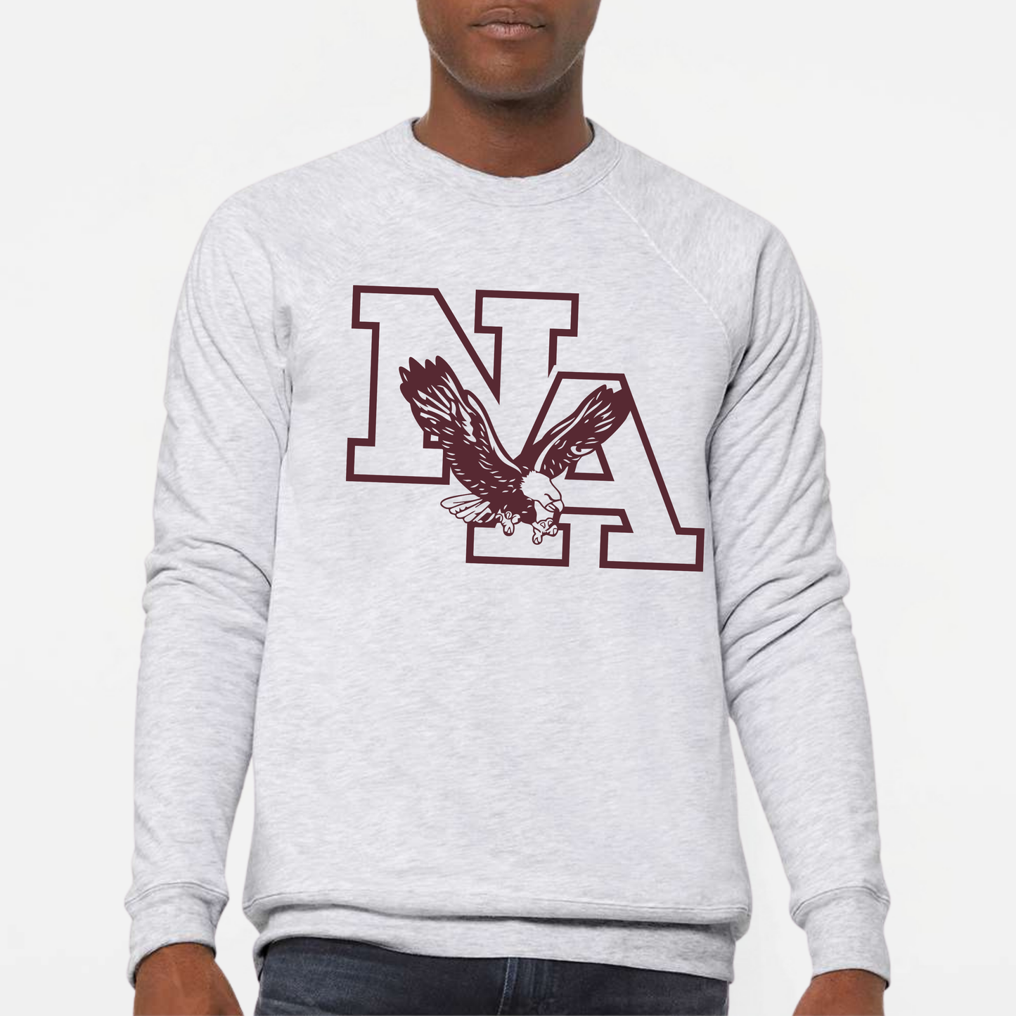 NAPTO: **Final View** NA, Raglan Sponge Fleece Crew Sweatshirt