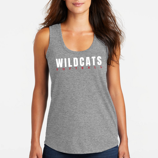 Wildcats Softball: Women's Triblend Tank Top