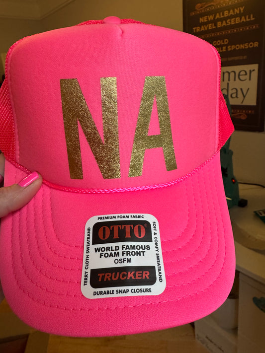 CC: Gold Foil NA Foam Trucker Hat