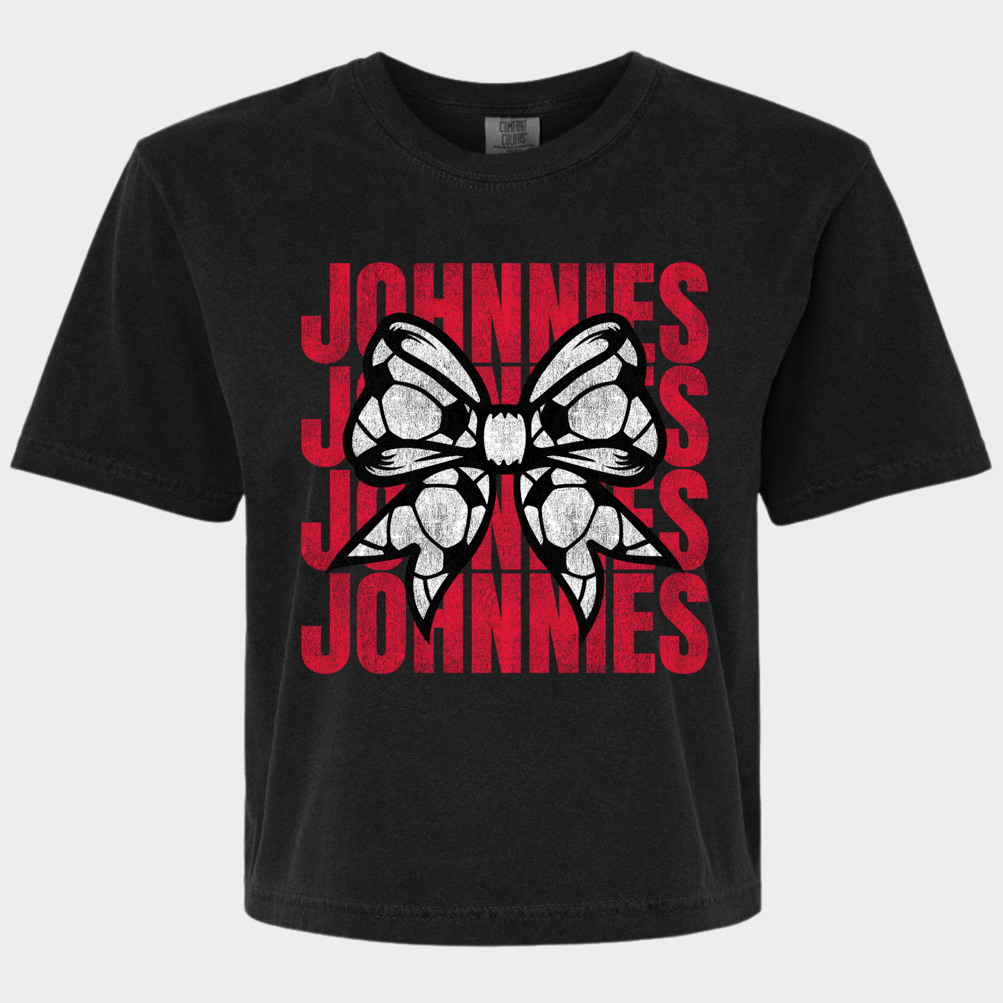 JYAA: Johnnies Soccer Bow *distressed* Women's T-Shirt