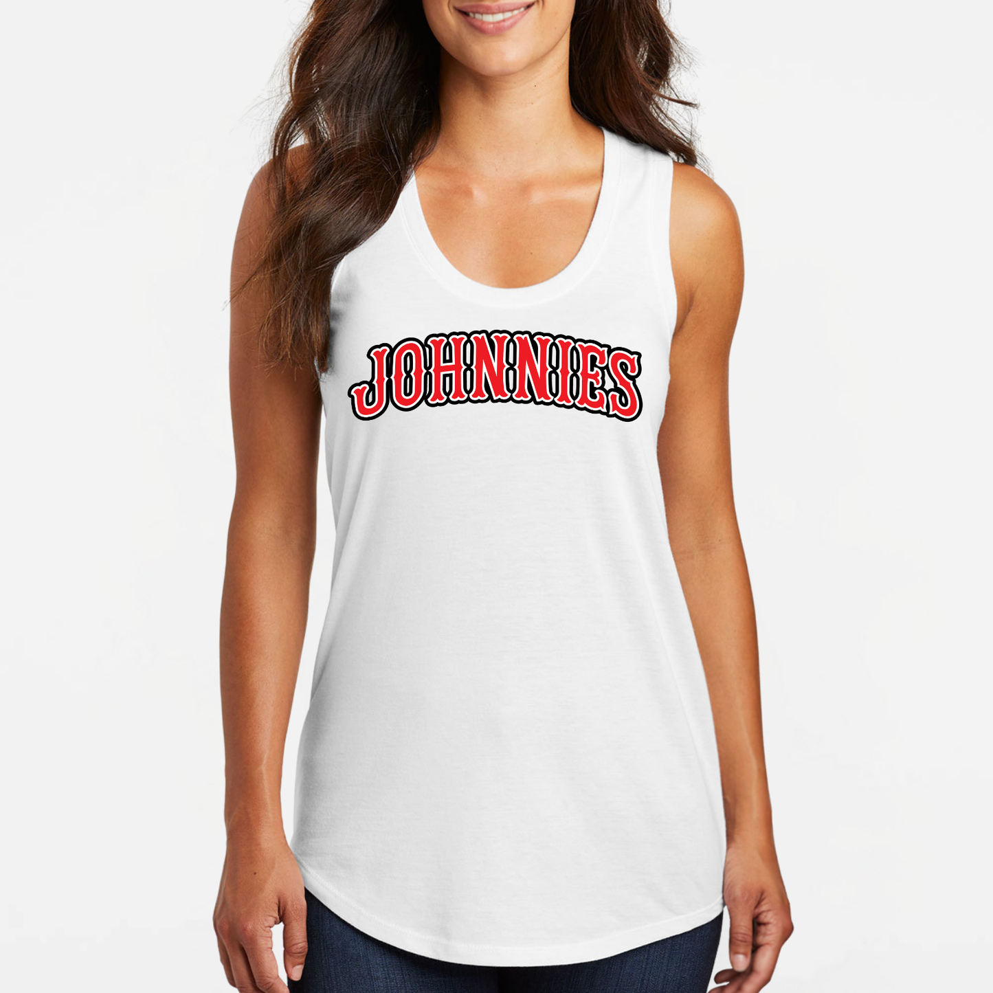 JTB: Johnnies Retro Font Women's Triblend Tank Top