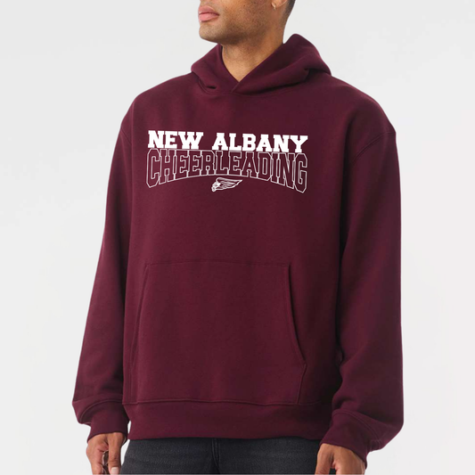 NAYCHEER: New Albany Cheerleading Heavyweight Hooded Sweatshirt