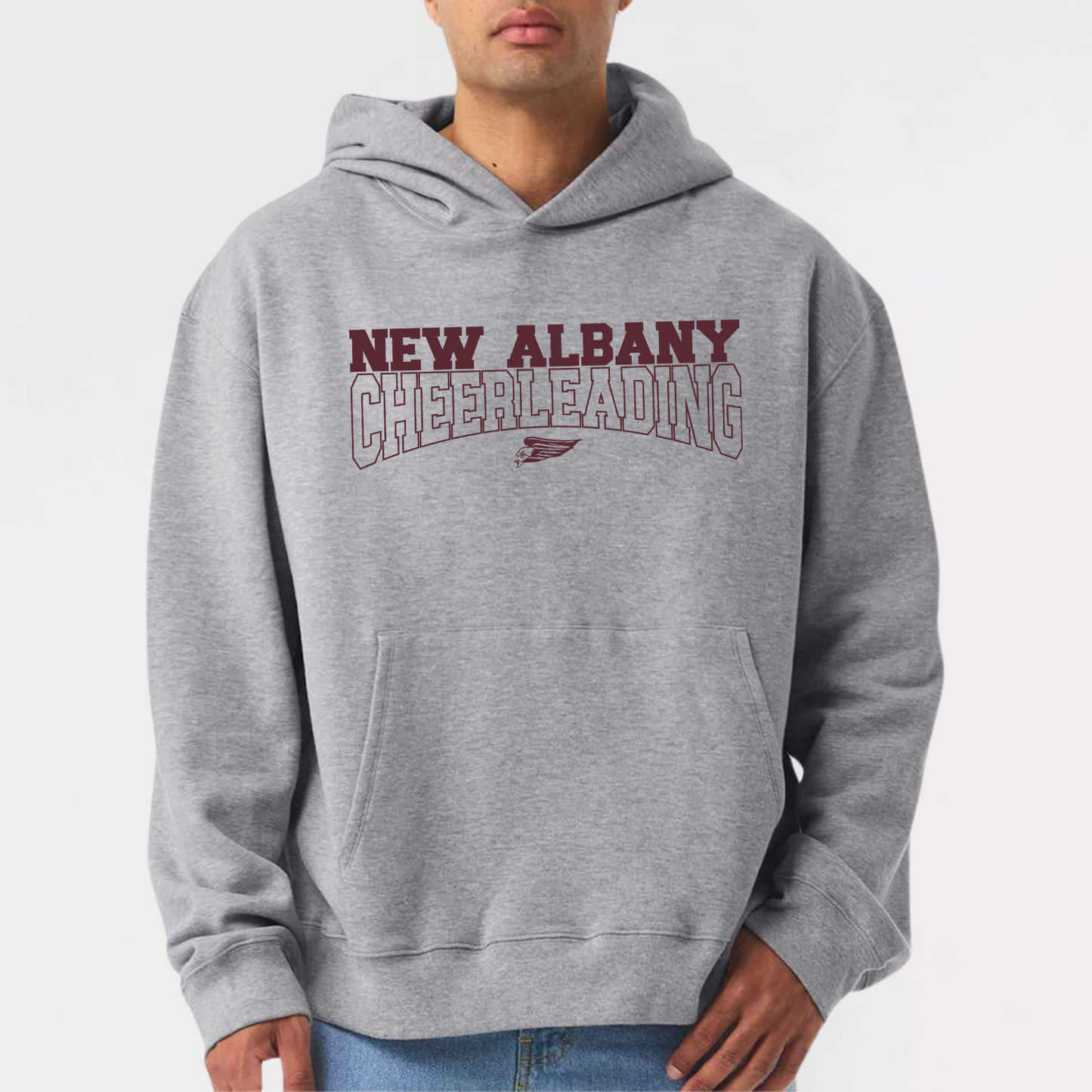 NAYCHEER: New Albany Cheerleading Heavyweight Hooded Sweatshirt