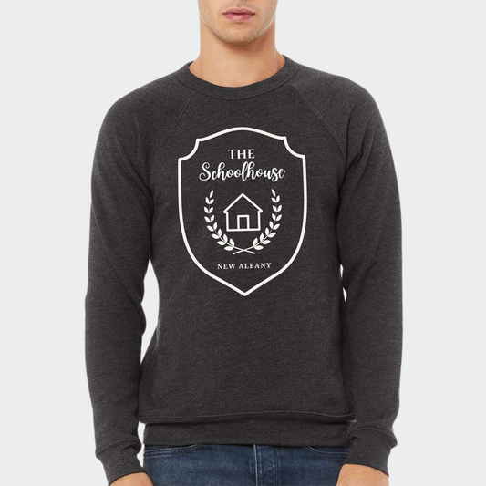 The Schoolhouse: Logo Sponge Fleece Raglan Crew Sweatshirt